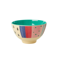 Louise's Stripe Print Small Melamine Bowl Rice DK